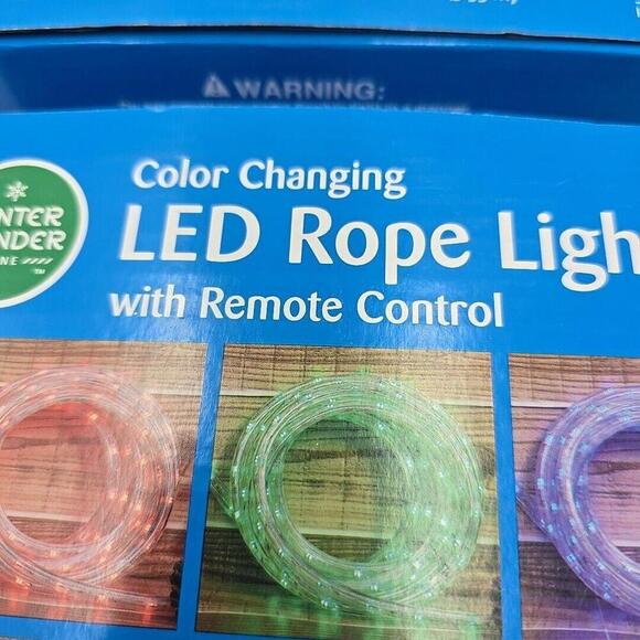 Winter Wonder‎ Lane 9' Color Changing LED Rope Light with Remote Control 2 Boxes - Picture 9 of 10